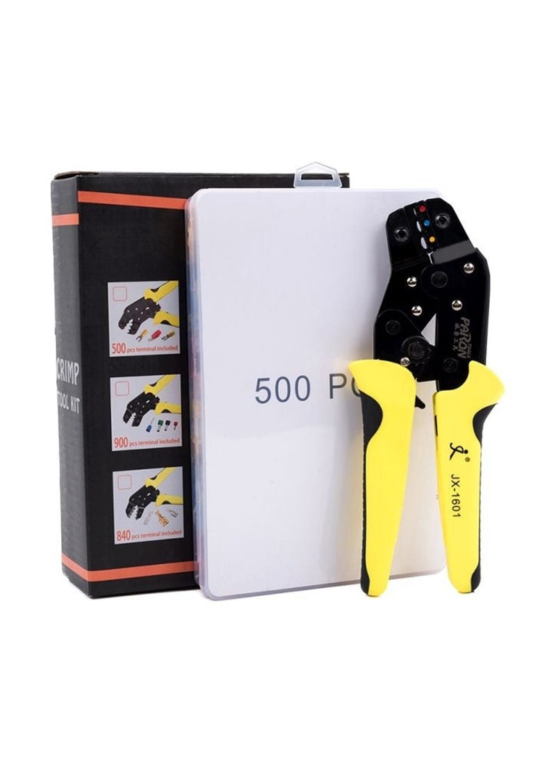 yongsheng 501-Piece Wire Terminals Crimping Tool Set Yellow/Red/Blue 20.5x5x14.2cm  - Image 5