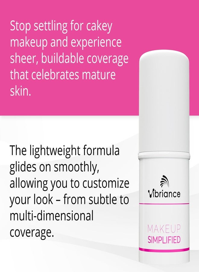 Vibriance Complexion Sticks - Foundation for Mature Skin - Sheer, Buildable Coverage Face Makeup Foundation for Older Women - 3-in-1 Base, Contour, Concealer - Dark - Image 2