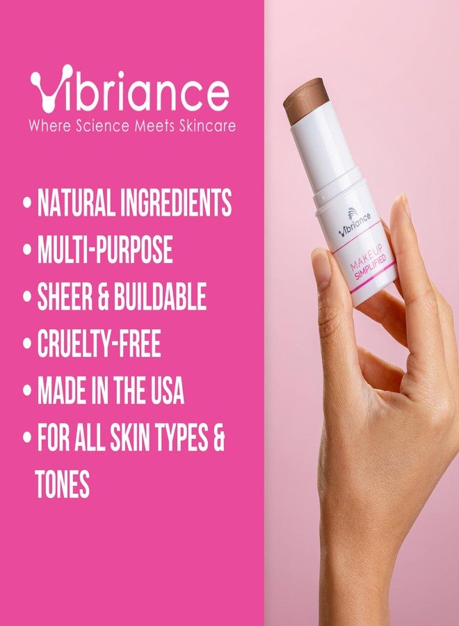 Vibriance Complexion Sticks - Foundation for Mature Skin - Sheer, Buildable Coverage Face Makeup Foundation for Older Women - 3-in-1 Base, Contour, Concealer - Dark - Image 3