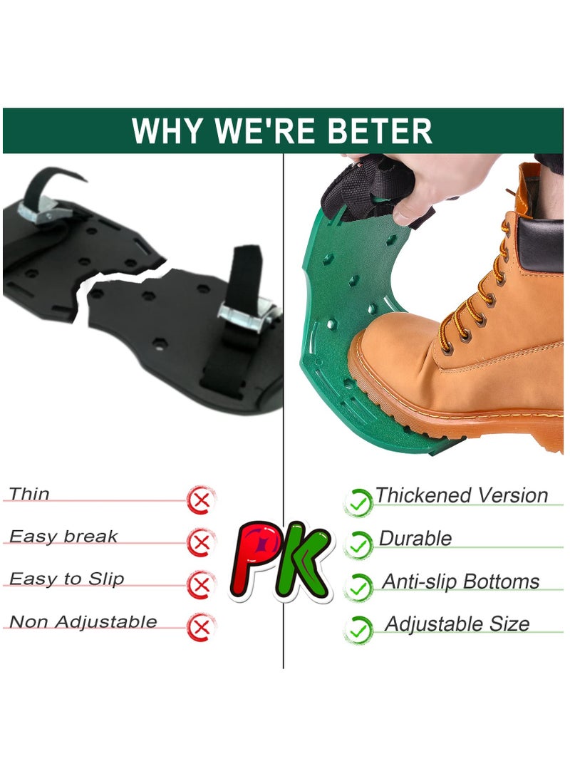 SYOSI - Aerator Shoes Lawn Aerator, Aeration Shoes for Lawn, Aerator Lawn Tool Revives Lawn Health, Aerating Shoe Spikes with 26 Aerating Spikes, Aerator Spikes - Image 1