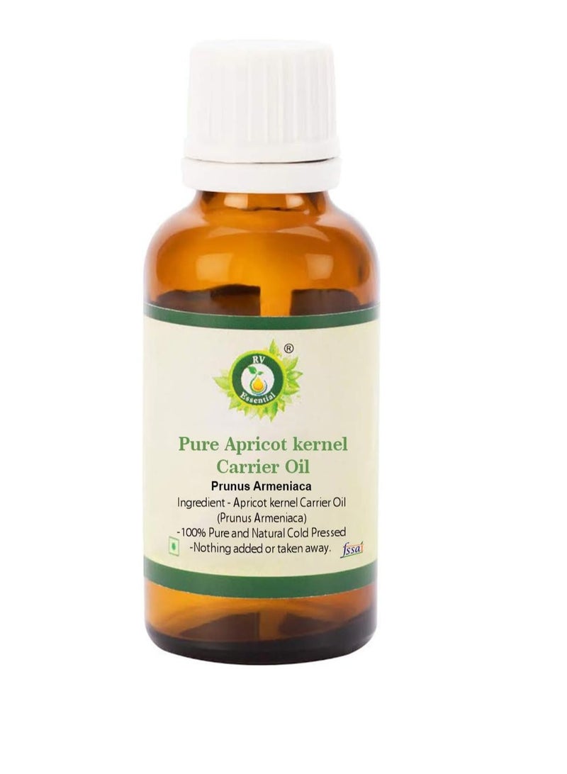r v essential R V Essential Apricot Kernel Oil | Prunus Armeniaca | Unrefined | for Skin Care, Face, Nails, Body, Hair Care, Scalp, Nourishing, Hydrating | 100% Pure Natural | Cold Pressed | 50ml | 1.69oz  - Image 1