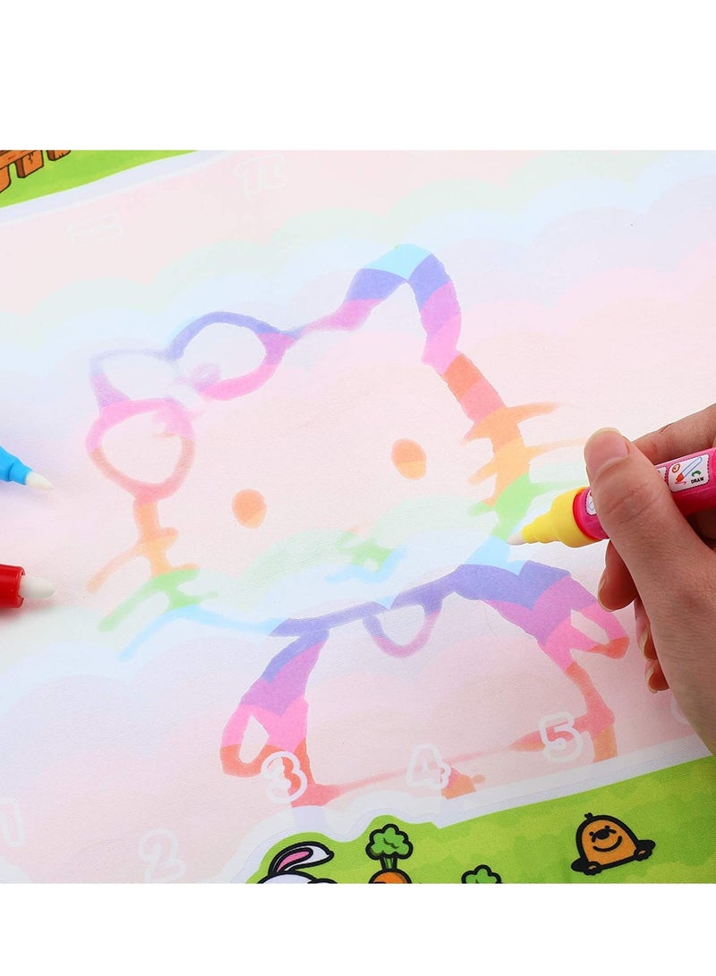 SYOSI Water Pens Doodle, 10 Pieces Replacement Wow Pen  Drawing Markers Aqua for Toddlers Kids Painting Mat  - Image 4