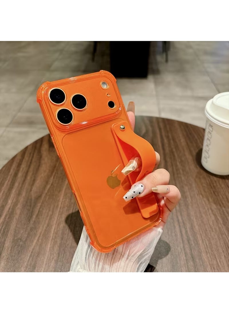 إكس ليفيل حالة لـ iPhone 17 Pro Max ، حامل الشريط مع معصم الركض ، واضح ناعم TPU واقي مقاوم للصدمات غطاء قوي ، حلقة قبضة اليد القابلة للتعديل لـ iPhone 17 Pro Max 6.9 بوصة زرقاء - Image 4