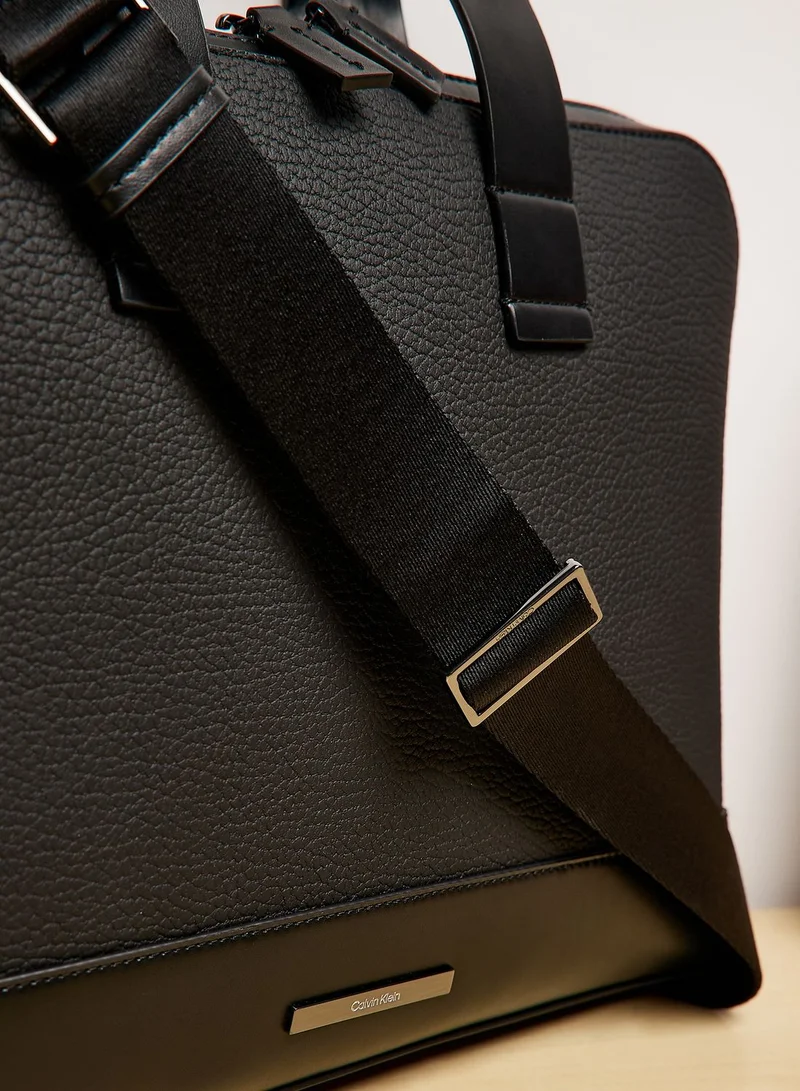 CALVIN KLEIN MODERN BAR SLIM LAPTOP BAG