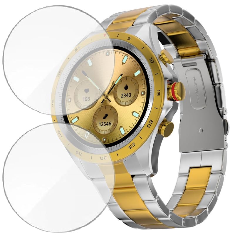 HELLOSCREEN 2-Pack| Screen Protector/Guard for Fire-Boltt Solace 1.32” Smartwatch -Not A Tempered Glass - Image 1