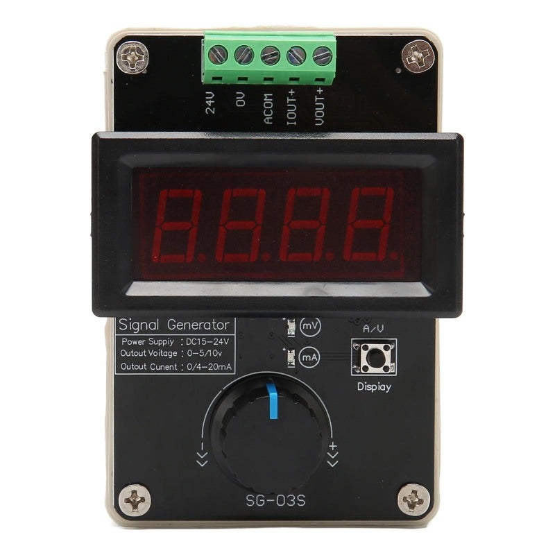 4 To 20ma Signal Generator Adjustable Dual Current Voltage Analog Simulator - High Accuracy Three Digit Display for PLC Debugging - Image 3