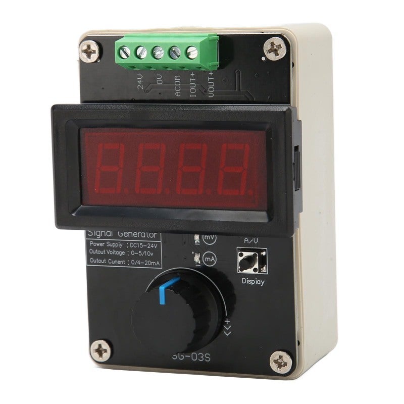 4 To 20ma Signal Generator Adjustable Dual Current Voltage Analog Simulator - High Accuracy Three Digit Display for PLC Debugging - Image 2