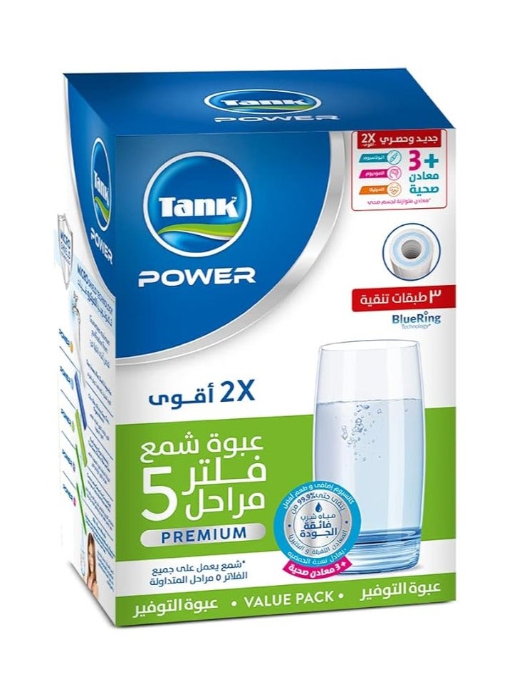 Tank Power Water Filter Cartridges – 5 Stages Premium Economy Pack - Image 1