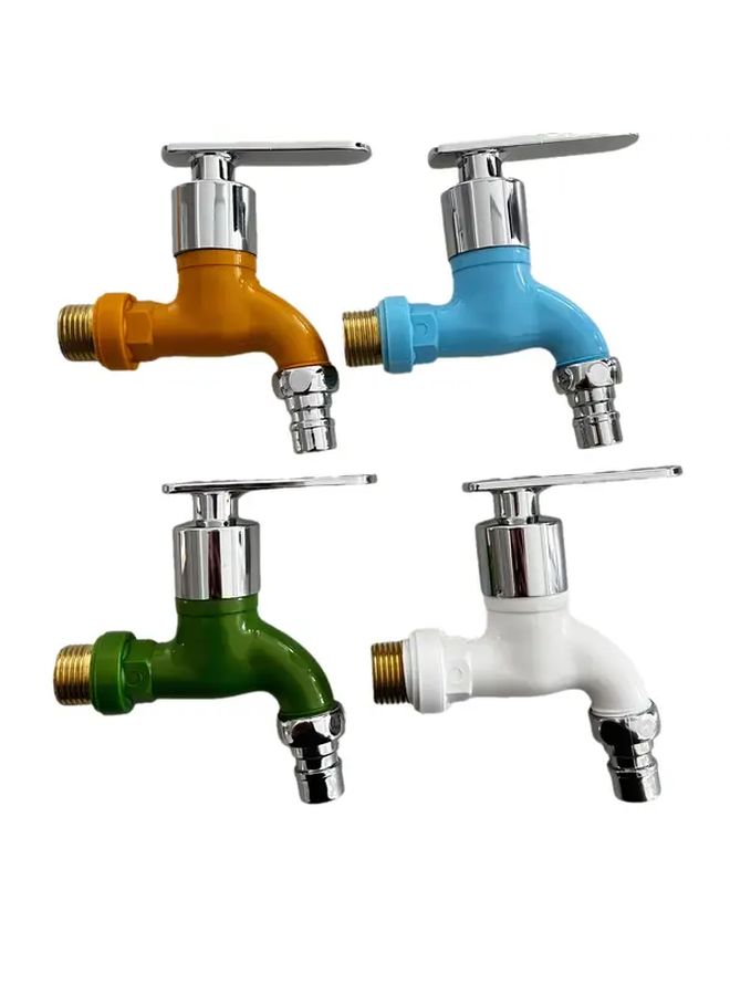 White 1 2 Inch Male Wall Mounted Washing Machine Faucet PPR Quick Connector - Image 2