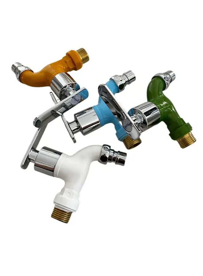 White 1 2 Inch Male Wall Mounted Washing Machine Faucet PPR Quick Connector - Image 4