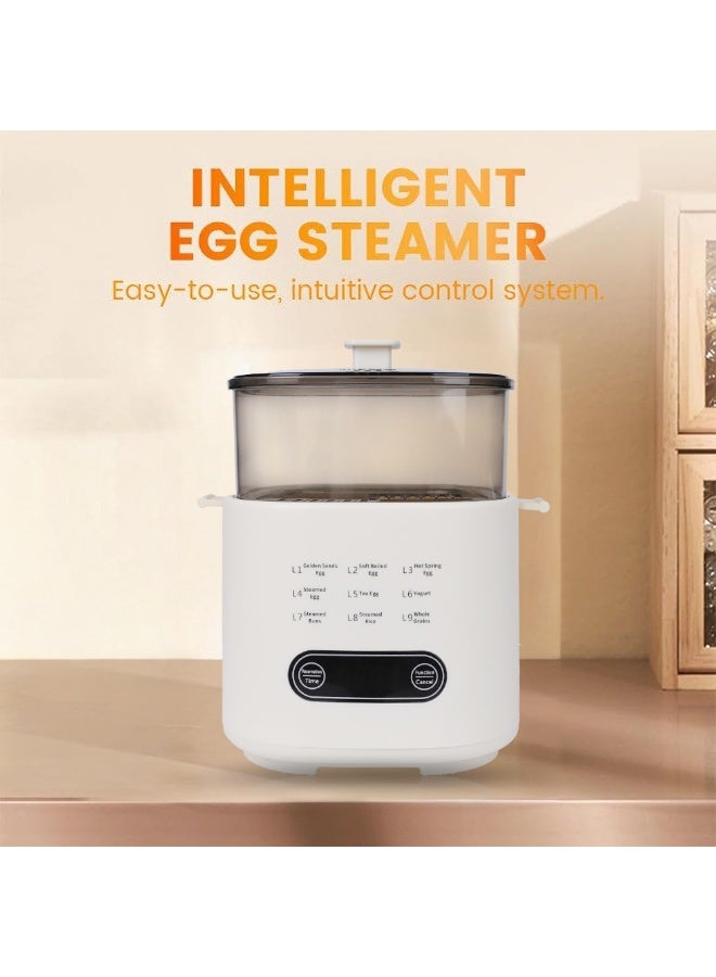 إيسي مجموعة طهي البيض الصغيرة متعددة الوظائف مع لوحة اللمس الذكي، طهي البيض الكهربائي السريع، غلاية البيض الكهربائية، وحدة بخار البيض، التحكم الدقيق في درجة حرارة مسلوقة، ناعمة، مسلوقة - Image 2