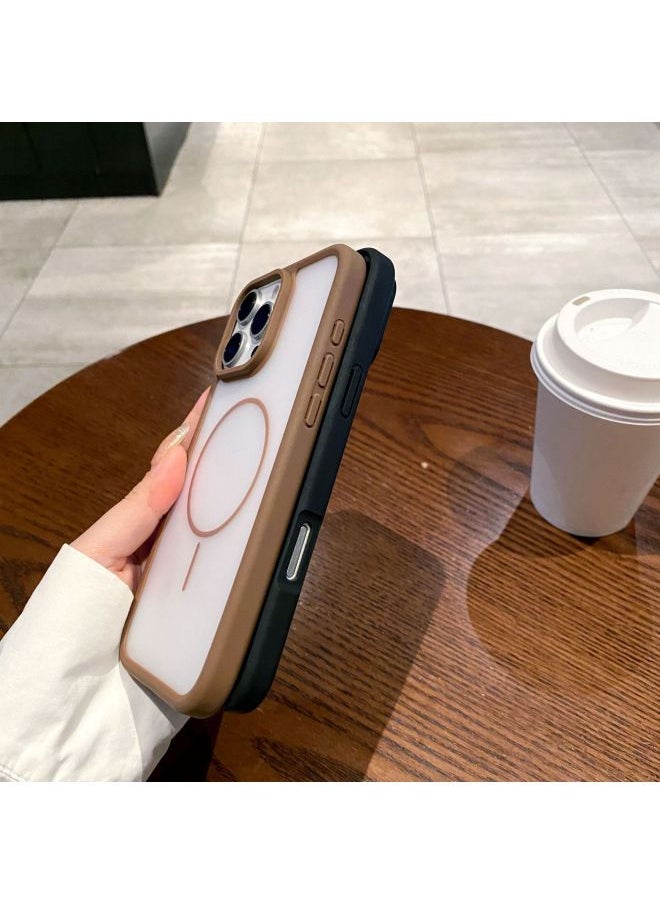 Generic - Ultra-thin Matte Mobile Phone Case For Apple 16Prax Magnetic Absorption Anti-fall Apple 15Prax Soft Case Protective Case-Color:【yuanfeng Blue】 Ultra-thin Frosted Original Machine Feel-Applicable Mod - Image 1