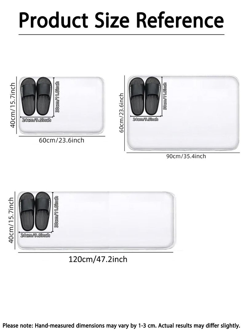 مجموعة سجاد المطبخ، 1/2/3 قطع سجادات أرضية 40x60 سم/16x24 بوصة، 60x90 سم/24x35 بوصة، 40x120 سم/16x47 بوصة - سجادة أرضية مطبخ مضادة للانزلاق ومقاومة للماء، سجادة فائقة الامتصاص ومضادة للتعب، سجادات متينة قابلة للغسل للمطبخ وغرفة الغسيل والحمام والمكتب والمنزل ومنطقة الحوض - Image 2