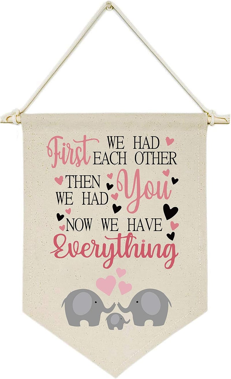 Topthink First We Had Each Other Canvas Hanging Banner - Image 1