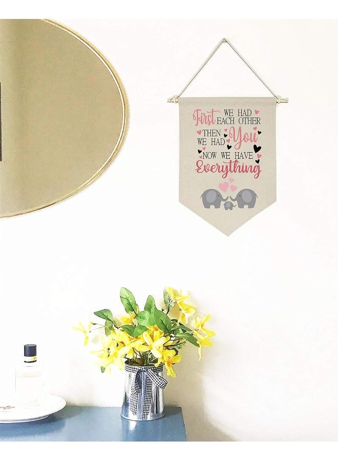 Topthink First We Had Each Other Canvas Hanging Banner - Image 2