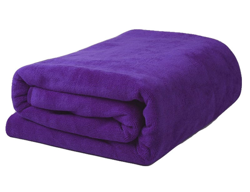 MYLSMPLE Microfiber Luxury Bath Sheet Extra Large Bath Towel Fast Drying Beach Towel 36 Inch X 72 Inch Purple