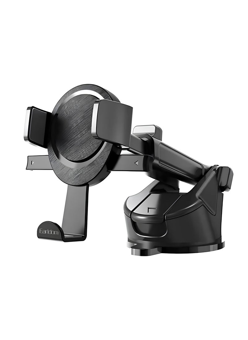 Earldom EH260 Car Phone Holder – 360° Rotation – Strong Suction – Windshield & Dashboard Mount – Black - pzsku/Z0C238AA2CD7C0FA36F1EZ/45/1741083854/0853cc15-4e2c-4cd5-a779-c85da1f7ee34