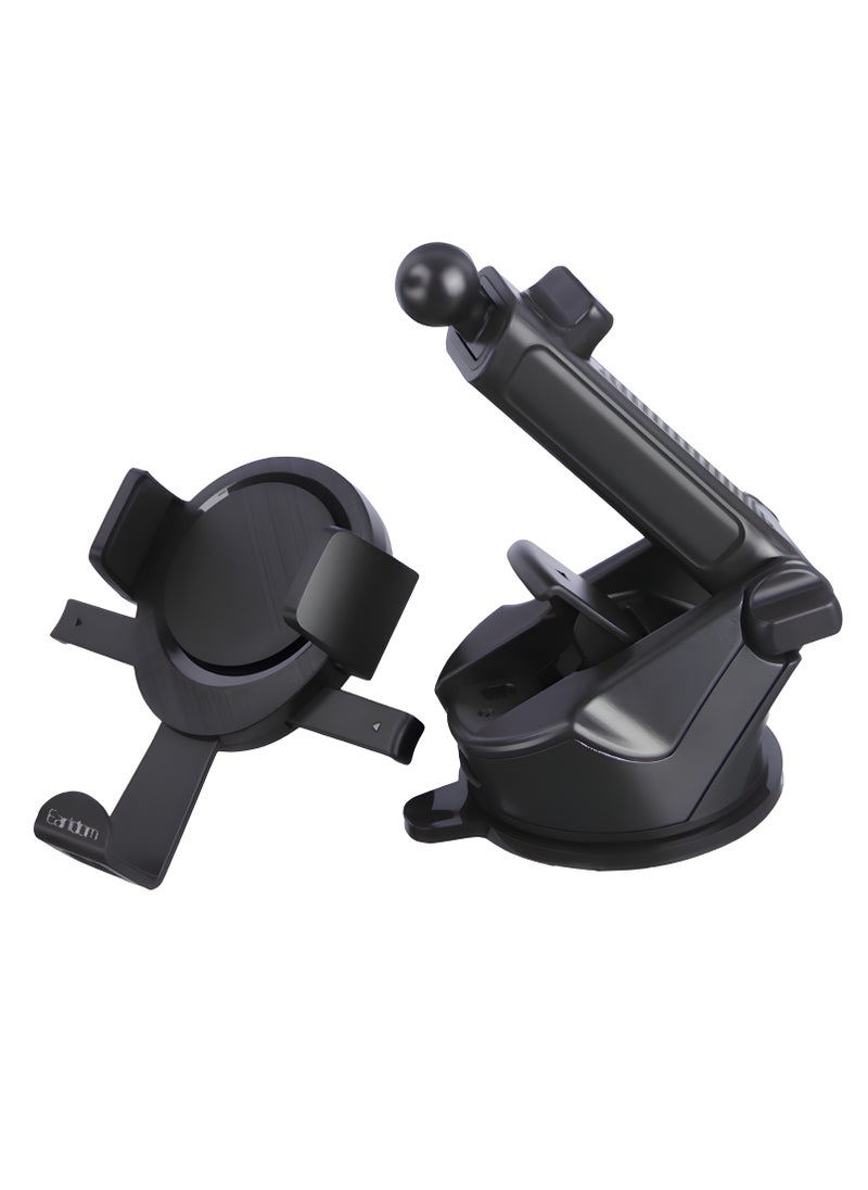 Earldom EH260 Car Phone Holder – 360° Rotation – Strong Suction – Windshield & Dashboard Mount – Black - pzsku/Z0C238AA2CD7C0FA36F1EZ/45/1741083874/06c243cf-1af3-411f-8e90-60352dd0ffc8