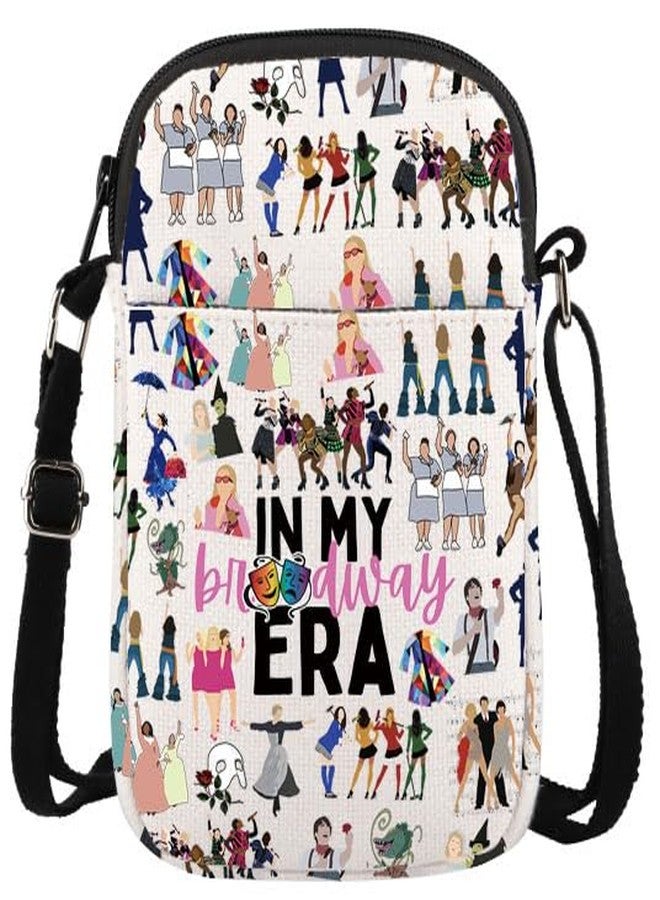 GJTIM Musical Gift Theatre Bag In My Musical Era Musical Theatre Gift Musical Zipper Pouch Crossbody Bag (BWayEra CB) - Image 1