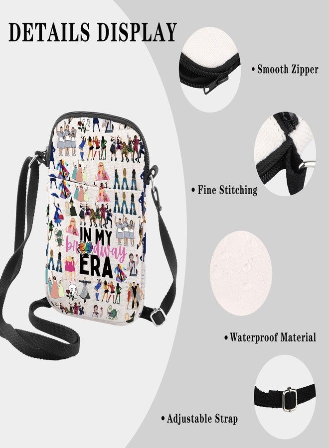 GJTIM Musical Gift Theatre Bag In My Musical Era Musical Theatre Gift Musical Zipper Pouch Crossbody Bag (BWayEra CB) - Image 3