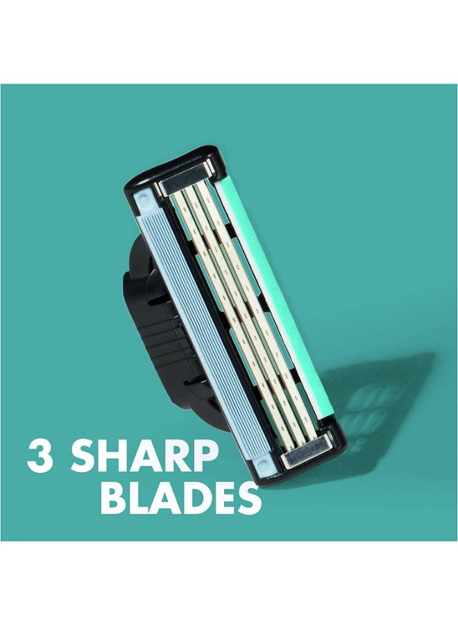 Gillette Mach3+ Men's Refillable Razor: 3 Blade Refills - Image 2