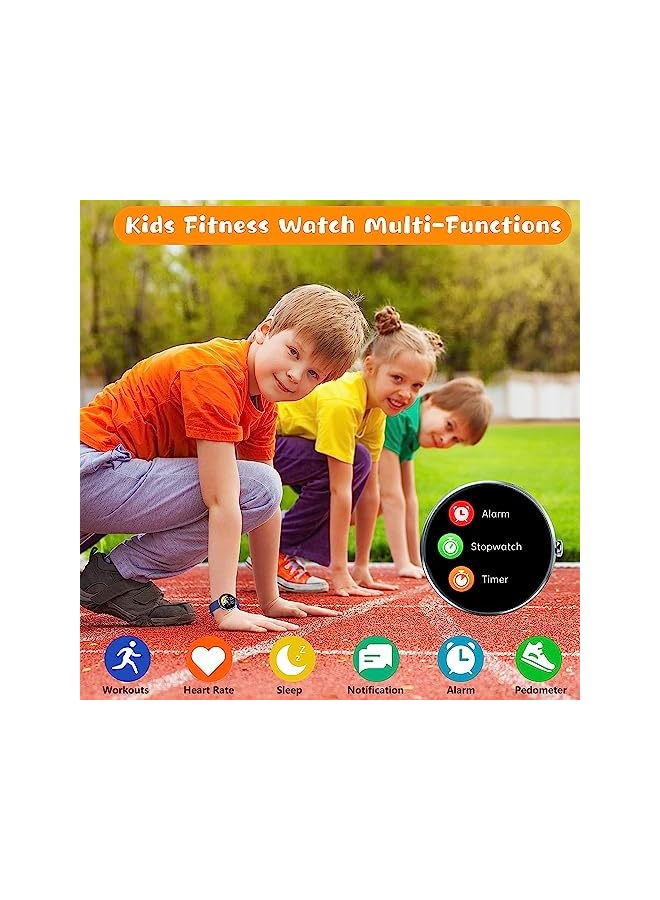 PROMASS Smart Watch, Children Fitness Activity Tracker for girls boys, IP68 Waterproof Kids Smart Watch with 19 Sport Modes, Pedometers, Heart Rate, Sleep Monitor (Blue) - Image 3