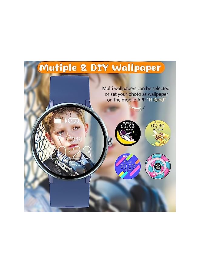 PROMASS Smart Watch, Children Fitness Activity Tracker for girls boys, IP68 Waterproof Kids Smart Watch with 19 Sport Modes, Pedometers, Heart Rate, Sleep Monitor (Blue) - Image 5