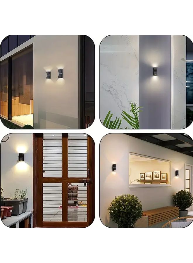 Modern LED Wall Lamp 6W Warm White Adjustable Brightness Dimmable IP55 Waterproof Indoor Outdoor - Image 4