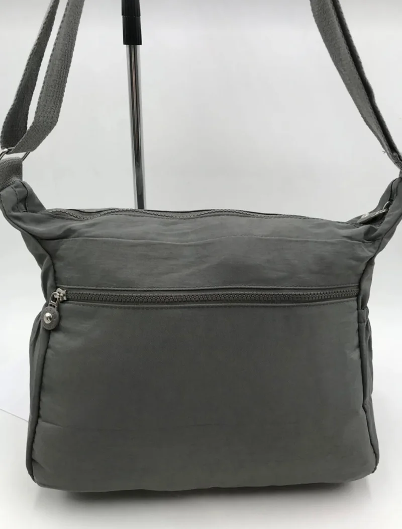دومينو Fcstore Klinkir Waterproof Gray Crinkle Shoulder Bag / Messenger / Crossbody / Multi Pocket