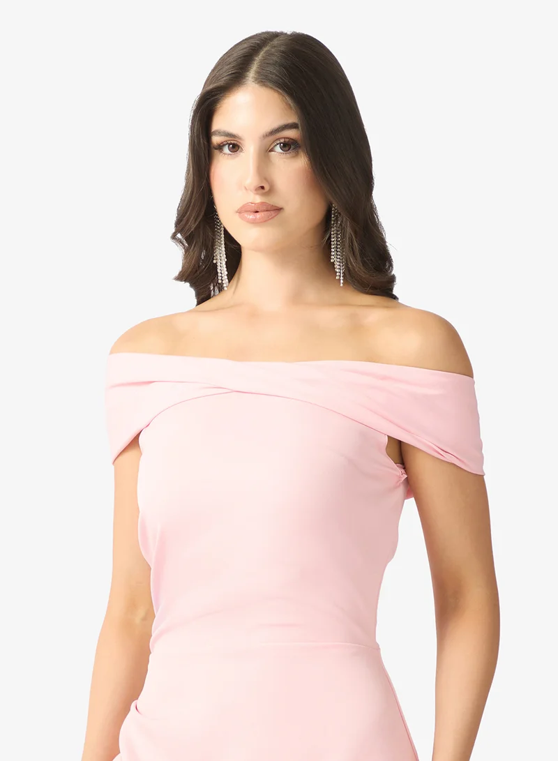 Namshi x Off Shoulder Mermaid Cut dress