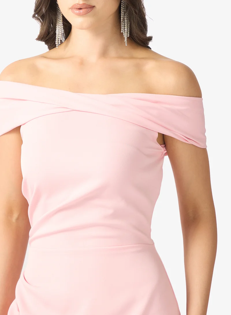 Namshi x Off Shoulder Mermaid Cut dress