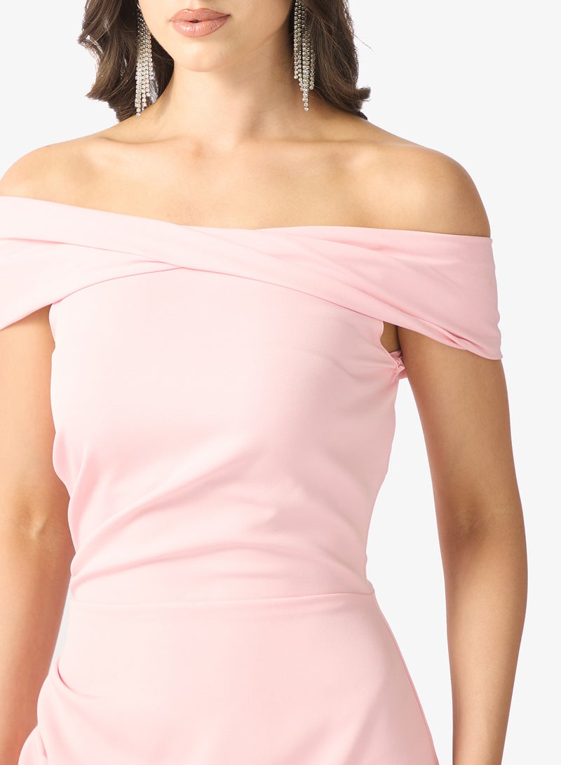 Namshi x Off Shoulder Mermaid Cut dress - Image 4