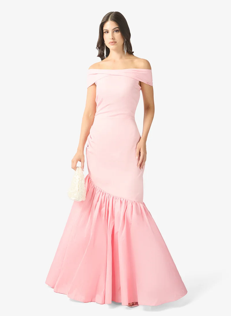 Namshi x Off Shoulder Mermaid Cut dress