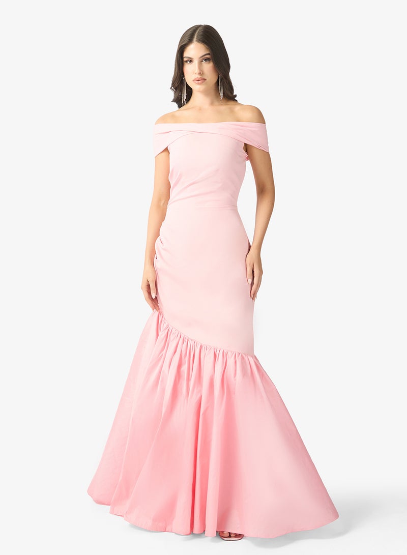 Namshi x Off Shoulder Mermaid Cut dress - Image 1