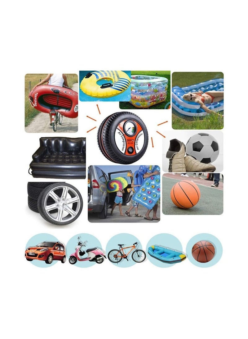 ياميم ضاغط هواء محمول للسيارة مناسب لدراجة نارية للسيارات والمعدات الرياضية - Image 5