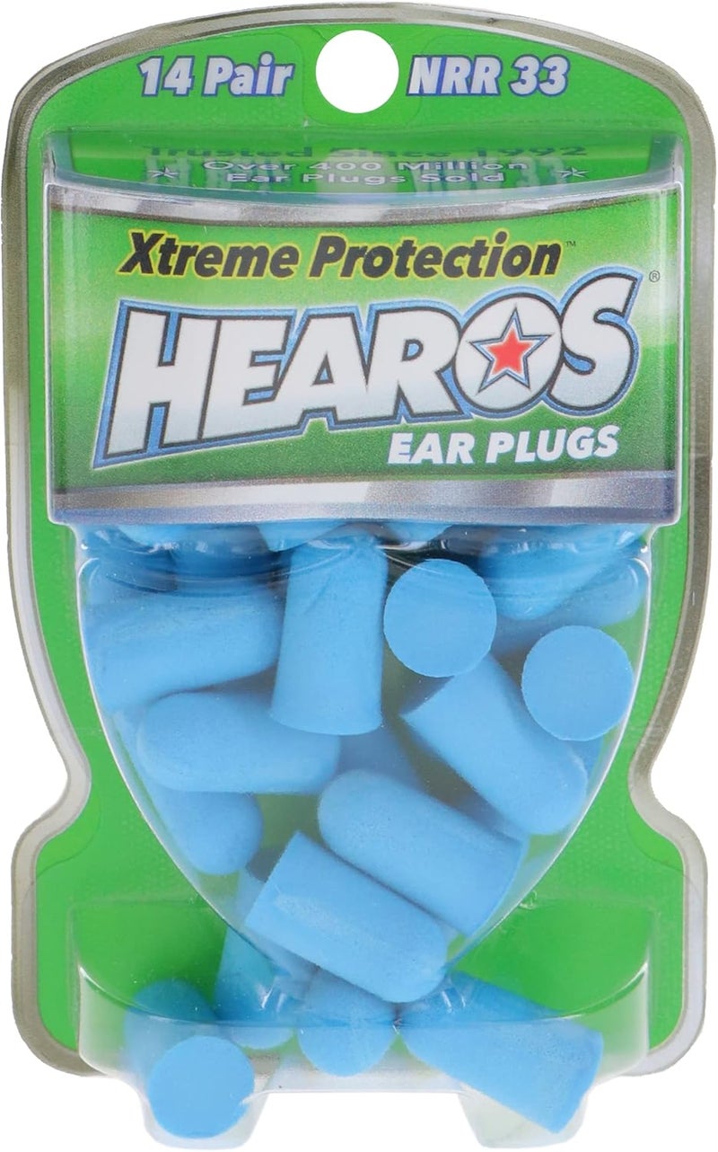 Hearos سدادات أذن إكستريم - الأفضل في فئته لإلغاء الضوضاء سدادات أذن فوم قابلة للتخلص منها مع NRR 33 لحماية السمع، 14 زوجًا - Image 2