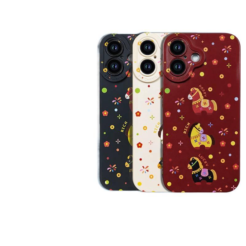 غطاء واقي، حماية من السقوط، مقاوم للصدمات لـ iPhone 16 / 16 Plus / 16 Pro / 16 Pro Max، أحمر، TPU من مادة TPU باللون الأحمر لترتيب الأغراض للاستخدام العملي سهل التخزين - Image 2