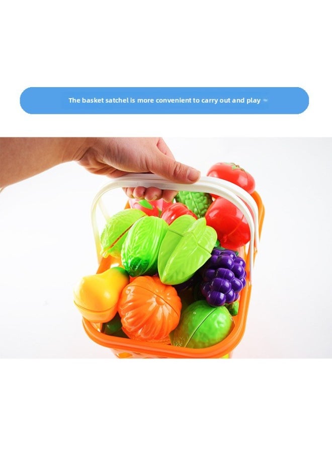 Children's Play-house Simulation Vegetables And Fruits Hamburg Chicele Kitchen Cooking Food Educational Toys Bulk-Color:Can Cut Crab  - Image 4