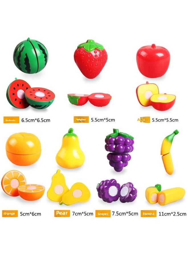 Children's Play-house Simulation Vegetables And Fruits Hamburg Chicele Kitchen Cooking Food Educational Toys Bulk-Color:Can Cut Crab  - Image 5