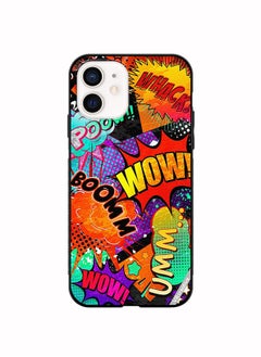 Protective Case Cover For Apple iPhone 12 Multiple Sticker Design Multicolour