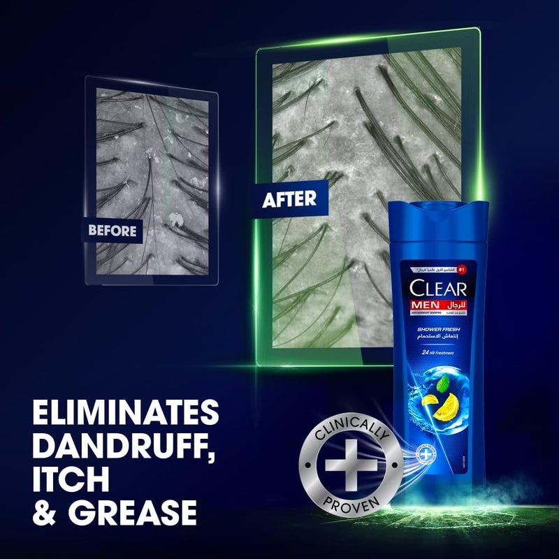 Clear Men Anti-Dandruff Shampoo - Shower Fresh 400ml - Image 5