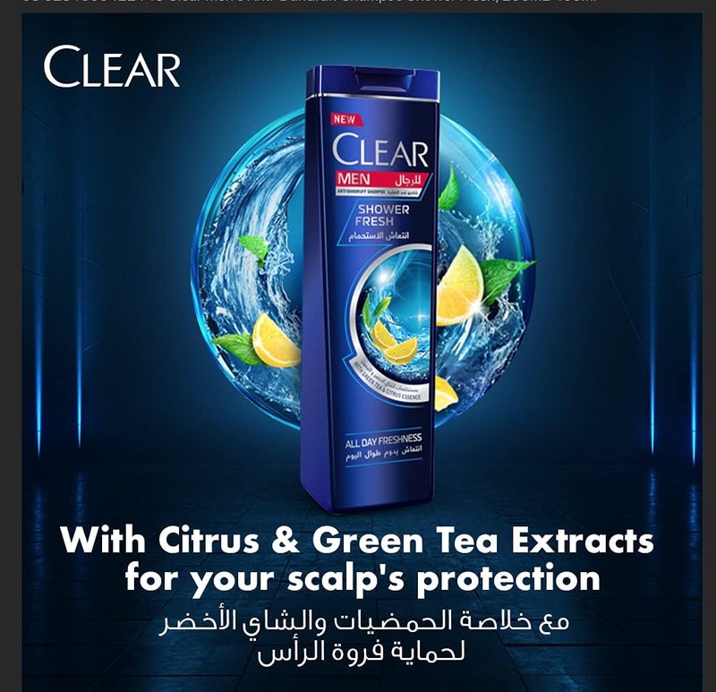 Clear Men Anti-Dandruff Shampoo - Shower Fresh 400ml - Image 4