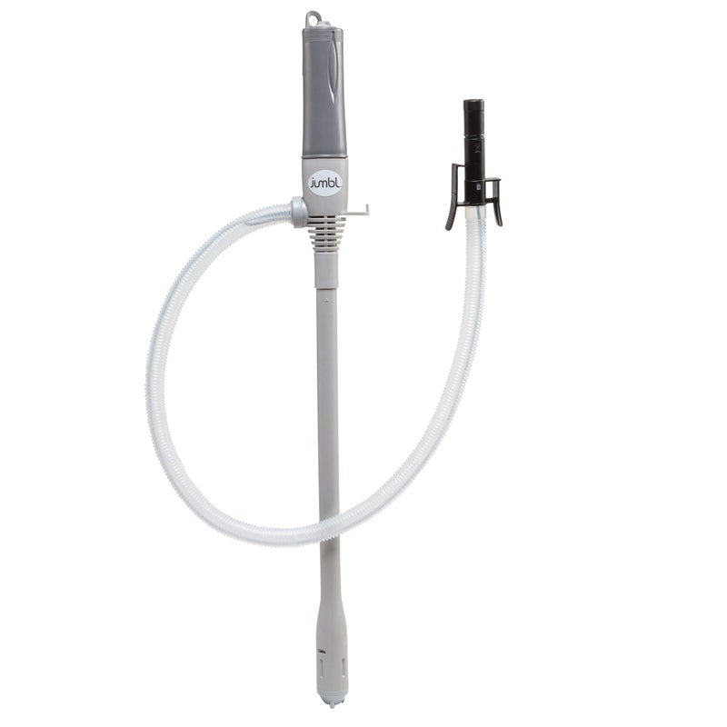 Jumbl Automatic Fuel Transfer Pump with AutoStop 3x More Powerful D Battery Powered Extra Long Hose Fits All Size Cans Portable Liquid Pump Transfers Gasoline Water More at 23 GalMinute - Image 2