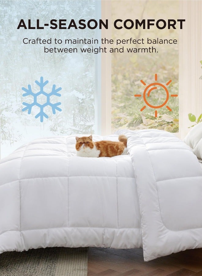 عربست لحاف,لحاف سرير كبير كبير الحجم - لحاف ناعم للاستخدام طوال العام | مقاوم للحساسية | مقاس 220x240 سم - Image 3