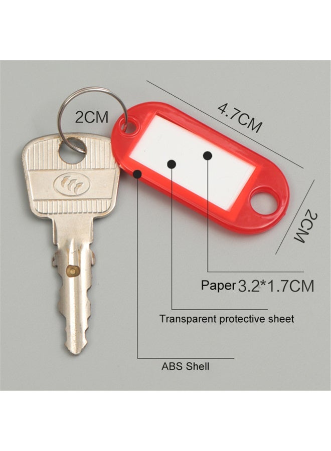Generic 10pcs Multicolor Plastic Keychain Luggage ID Name Tags Hotel Number Classification Card for Women Men Car Bag Backpack Pendant-Color:D  - Image 5