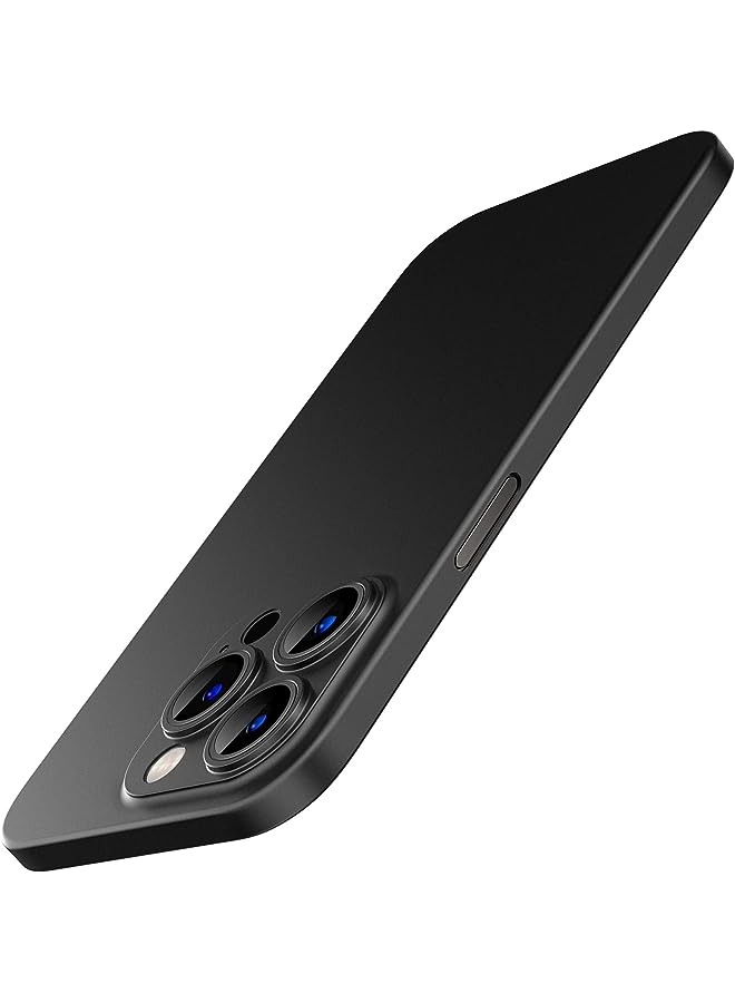 Jetech جراب رفيع للغاية (0.35 مم) لهاتف iPhone 14 Pro Max مقاس 6.7 بوصة، غطاء حماية كامل لعدسة الكاميرا، جراب خفيف الوزن من مادة البولي بروبيلين الصلبة بلمسة نهائية غير لامعة، يدعم الشحن اللاسلكي (أسود) - Image 1