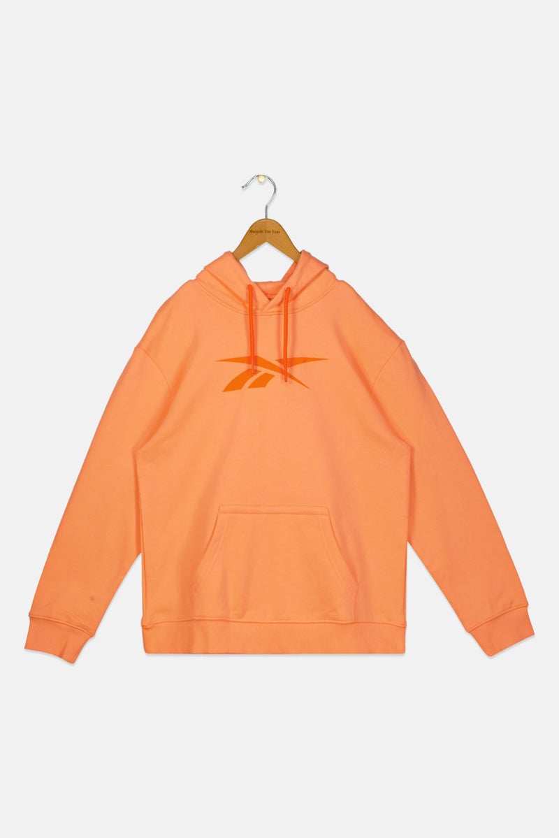 Reebok ملابس رياضية للبنات للأطفال بأكمام طويلة، خارجية، بغطاء رأس، خوخ - Image 1