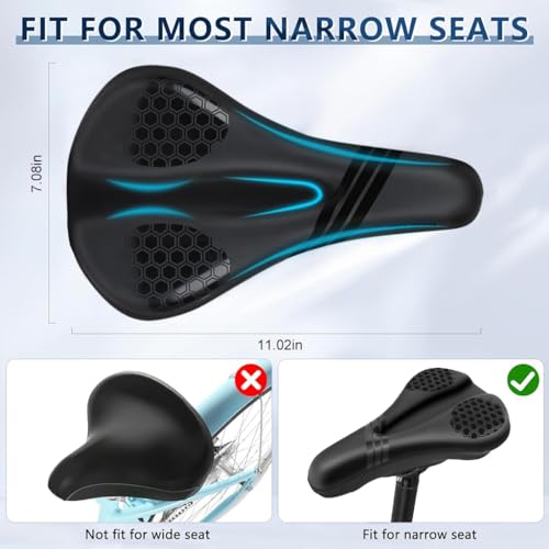 Proberos® Bicycle Soft Saddle Foam Seat Cover, Thick Padding Superior Comfort, Advanced Gel Bicycle Saddle Seat Cushion Cover Waterproof Anti-Slip for Mountain Bike, Road Bikes, City Bike - Image 4