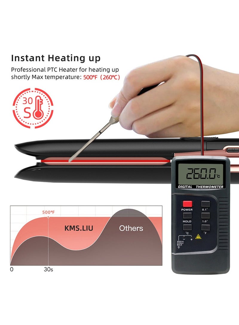 general 2-in-2 Ionic Hair Straightener & Curler – Ceramic Flat Iron with Dual Styling Modes & Frizz Control - Image 4