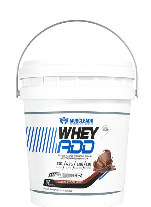 Whey Add - 133 Serving - 4.9 KG - Chocolate Gourmet